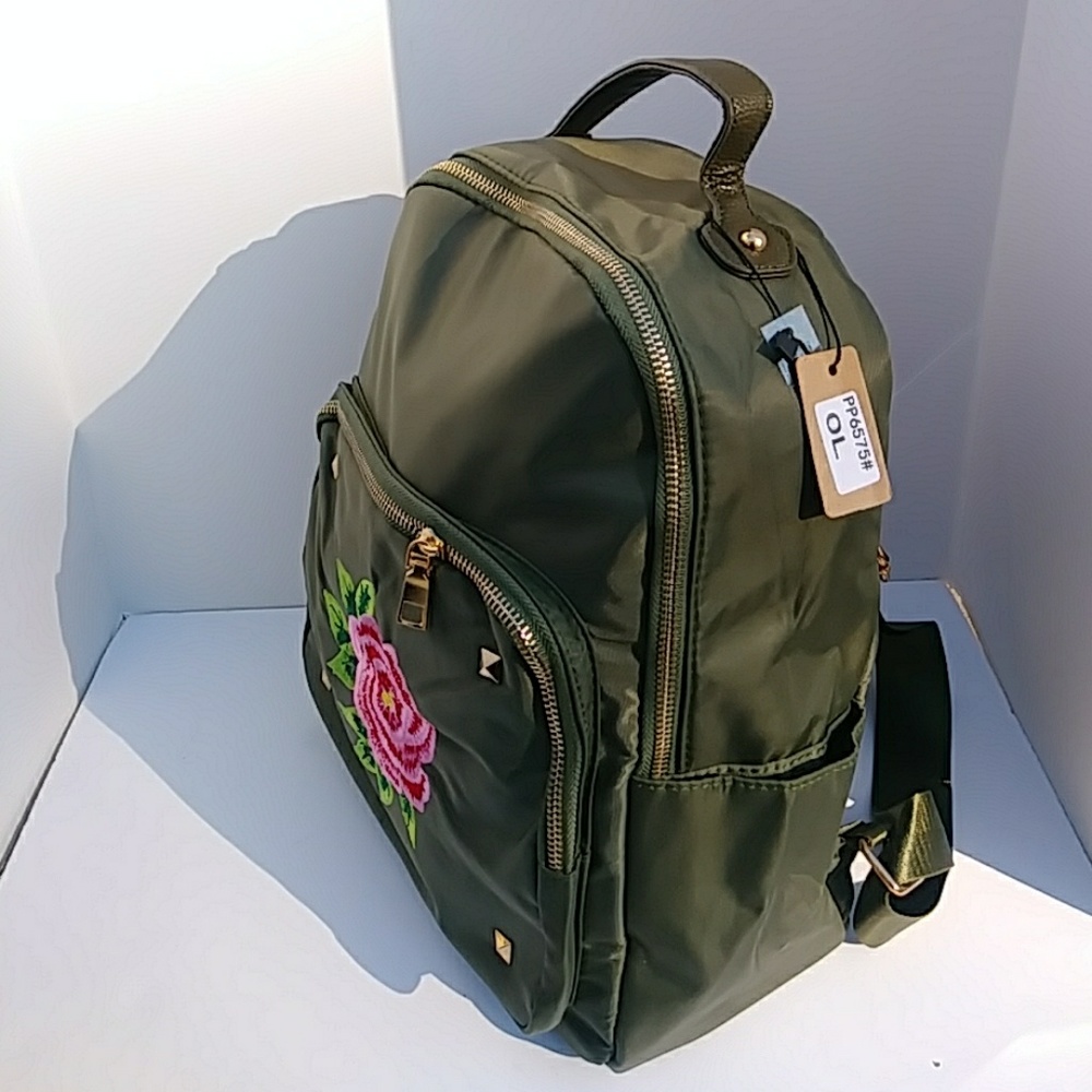 Trendy olive Backpack - Picture 2 of 4